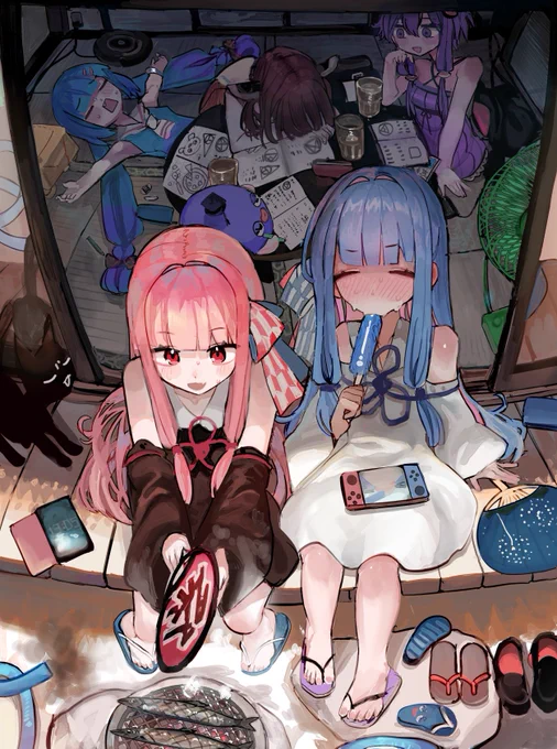 琴葉姉妹と秋の七輪 
