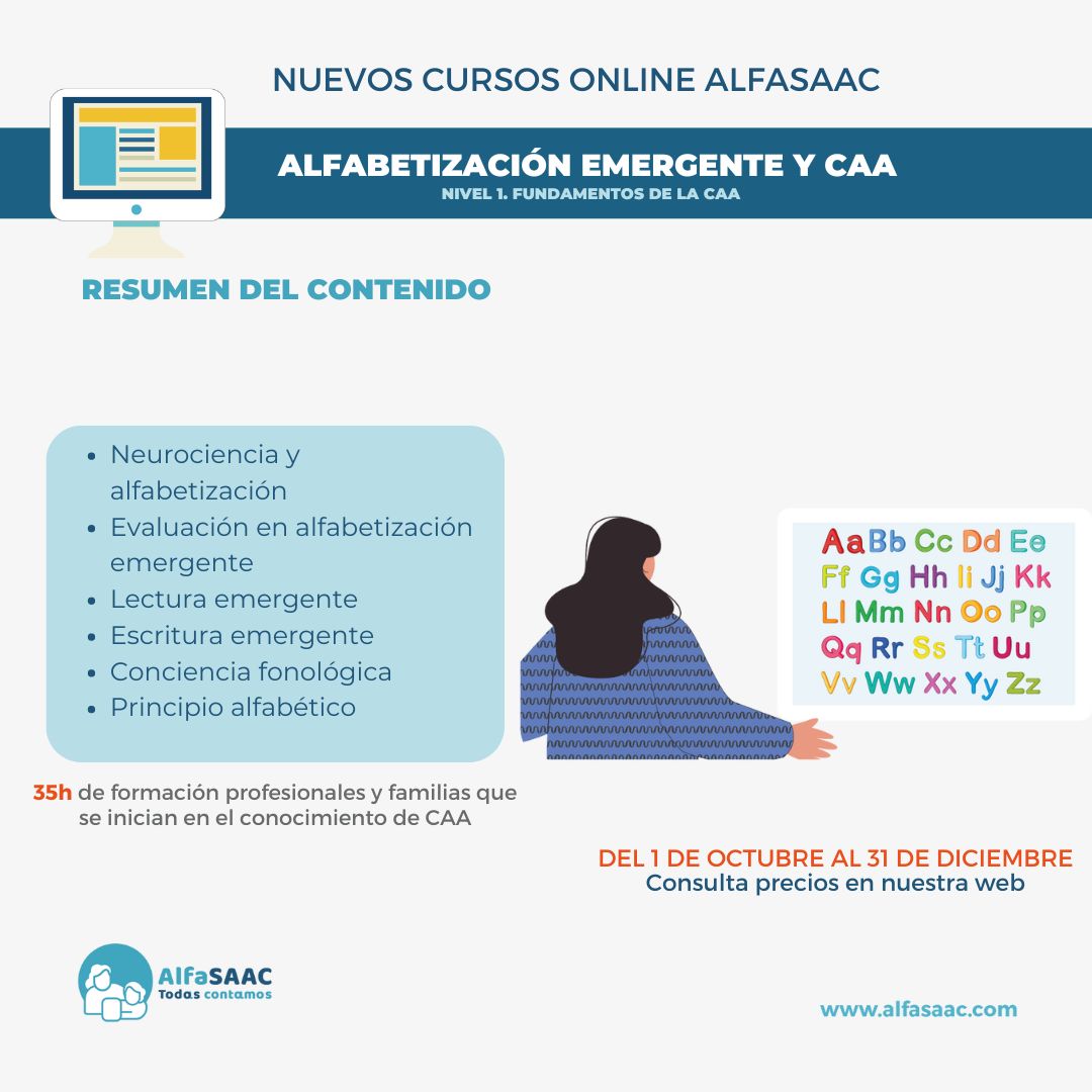 ¿Quieres iniciarte en la alfabetización emergente en usuario de CAA?⁣
⁣
📅Consulta el calendario de clases prácticas⁣
⁣
Más info: alfasaac.com/formacion/
⁣
#alfasaac #formación #formaciononline #SAAC #LNA #alfabetización #CAA