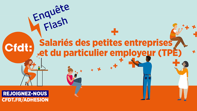 🗣️Vous êtes salarié•e des #TPE ou d'un particulier employeur ? #Salaires, conditions de travail, évolution de carrière : parlez-nous de votre quotidien ➡️ cfdt.fr/portail/outils… Relais appréciés, merci ! #electionsTPE