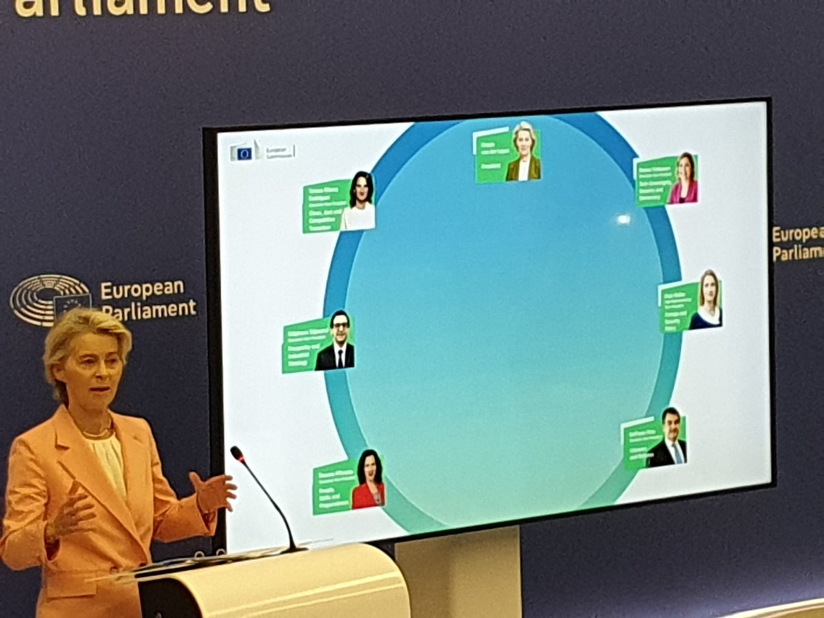 Anna Hubert 🇪🇺 (@annahbrt) on Twitter photo .<a href="/vonderleyen/">Ursula von der Leyen</a> reveals her college of commissioners :
.<a href="/Teresaribera/">Teresa Ribera</a> will be executive vice president for clean, just and competitive transition.
She will be responsible for the competition policy ( DG COMP) .<a href="/vonderleyen/">Ursula von der Leyen</a> reveals her college of commissioners :
.<a href="/Teresaribera/">Teresa Ribera</a> will be executive vice president for clean, just and competitive transition.
She will be responsible for the competition policy ( DG COMP)