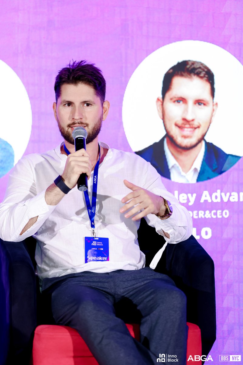 allo_xyz's tweet photo. Allo founder @kadvani speaking at the #InnoBlock2024 during #Token2049 on the topic of "Assets and Infrastructure: Exploring the Intersection of DePIN and Real World Assets in Web3" hosted by @ABGAasia and @BBSNYC2023