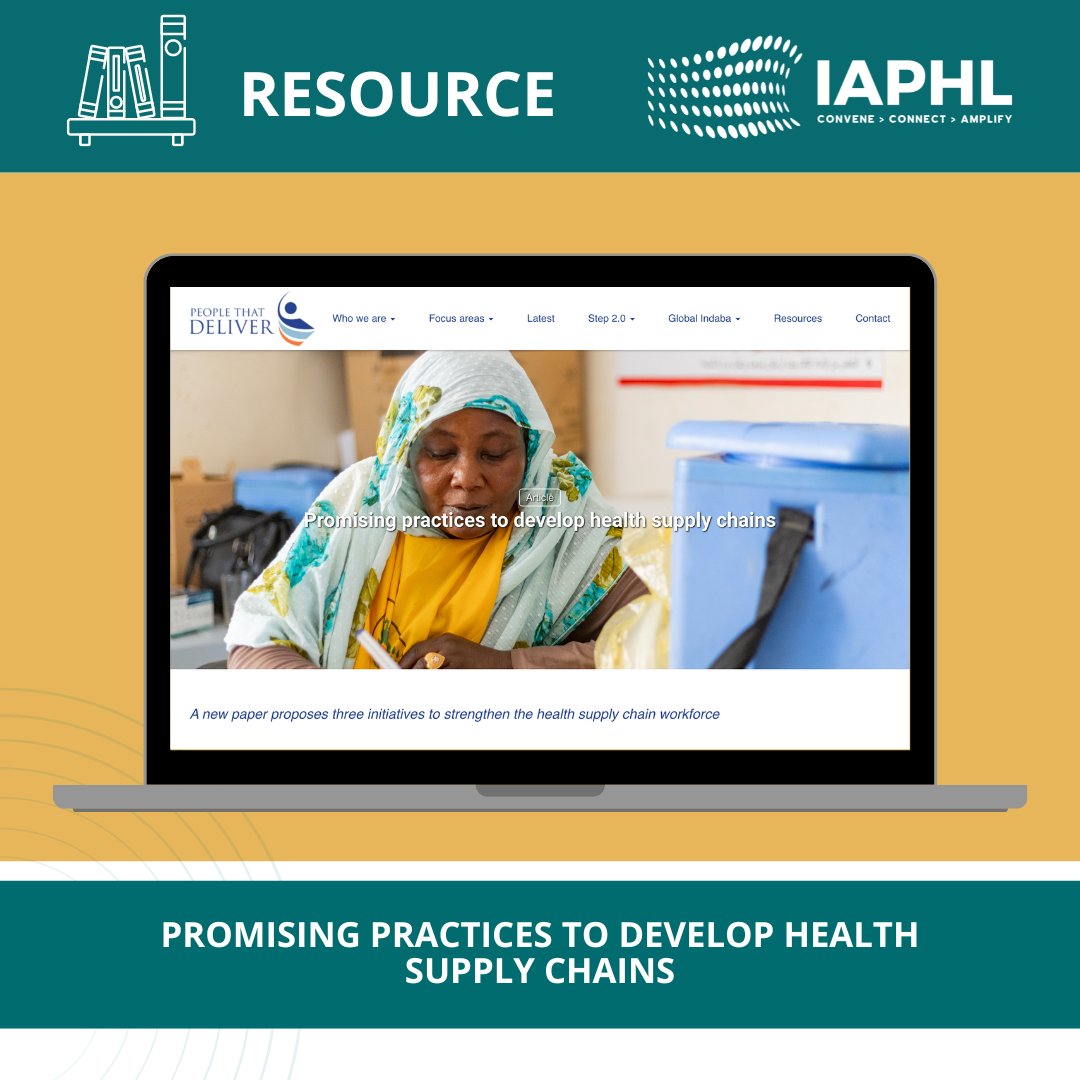 Check out the resource from People that Deliver (PtD) proposes 3 initiatives to boost the health supply chain workforce:
- Evaluate HR for SCM weaknesses 
- Enhance transparency with reliable data 
- Offer flexible learning for SCM pros

🔗 : ow.ly/k82C50Toto4
