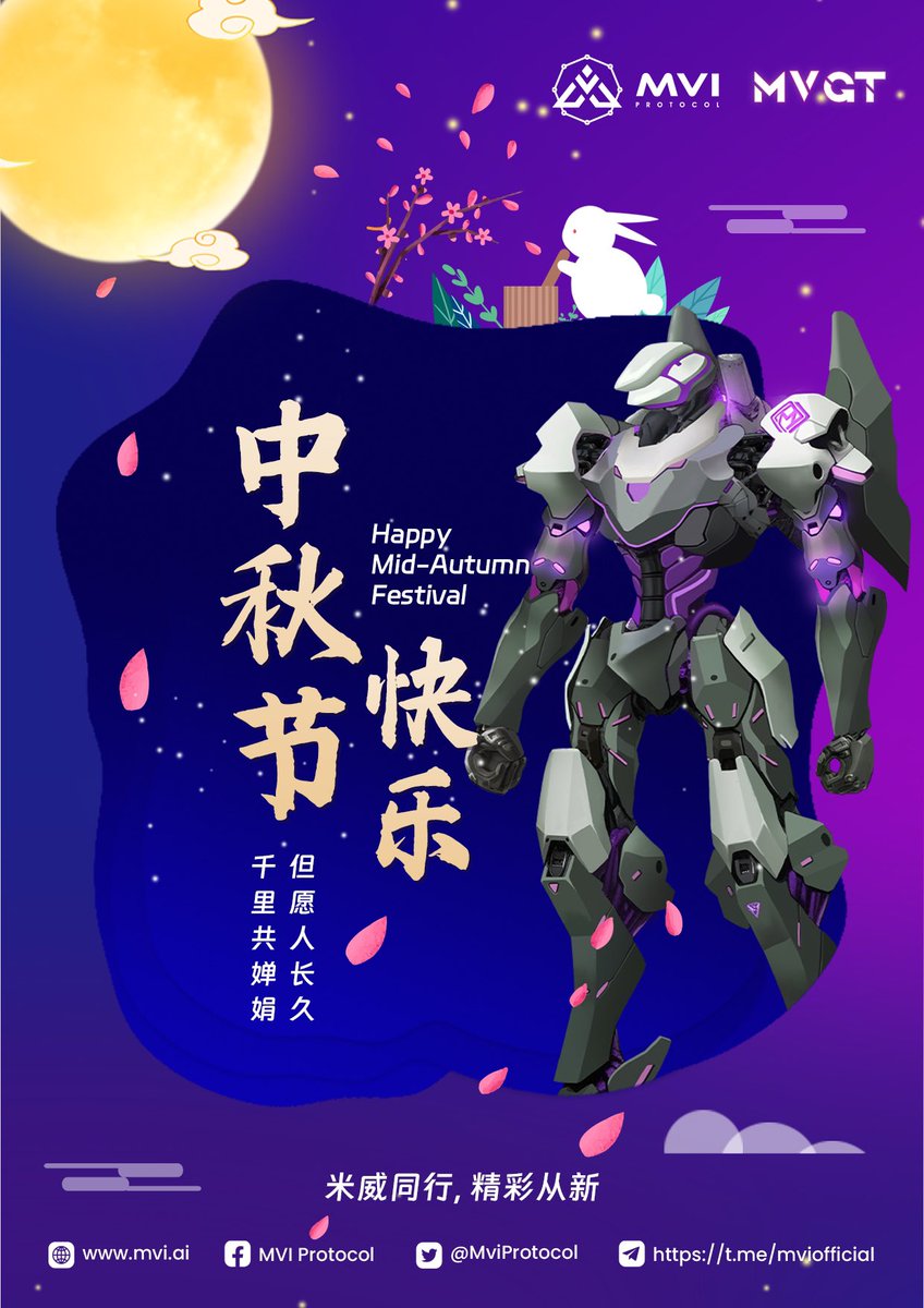 🌕 Happy Mid-Autumn Festival ! 

As the full moon shines bright, may our MVP returns soar to new heights! 

Here’s to a season of abundance, breakthroughs, and unstoppable success! 🌟🚀✨

#HappyMidAutumn
#MVPOnTheRise
#SeasonOfHarvest
#NextLevelSuccess
#MVI
#MVGT