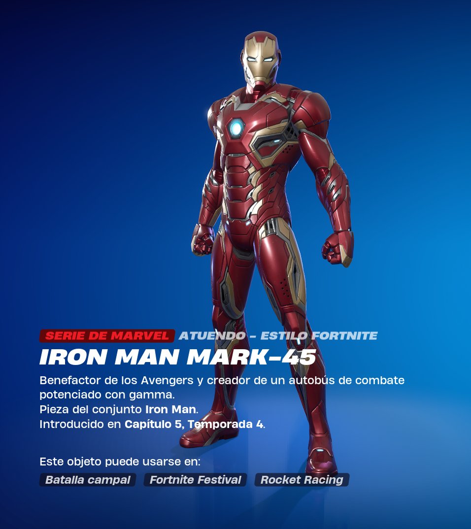 ¡SORTEO 1 SKIN DE IRON MAN!

🗓️ Del 17 al 19 de septiembre

📌 Requisitos:
- Seguir a: <a href="/Castgfishy/">Castgfishy</a> y <a href="/NotPaloleaks/">NotPalo</a> 
- Dar Me Gusta y RT

#Fortnite