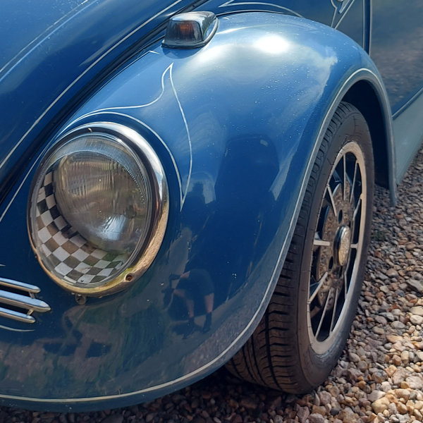 Local customer and our favourite cheeky chappy Trevor dropped by the shop to pick up some spares for his Early Look Beetle. He loves it and so do we, lace roof, GTV badge, set of Gas Burners, pushed by a twin carb mild street 1641cc with merged exhaust. Good to see you Trevor.