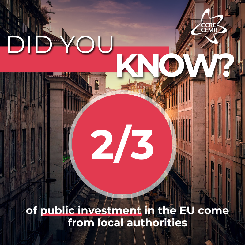 CCRECEMR's tweet photo. ๐ #LocalDataTuesday:
Did you know local authorities make up 1/3 of public spending & 2/3 of public investment in the EU?
๐ The #InvestmentGap is real! Read @mario_draghi_'s report on boosting #publicinvestment.
Find CEMR's recommendations here โฌ๏ธ
๐ https://t.co/Y8wQCi9Wxp https://t.co/9xD9ieSCBv