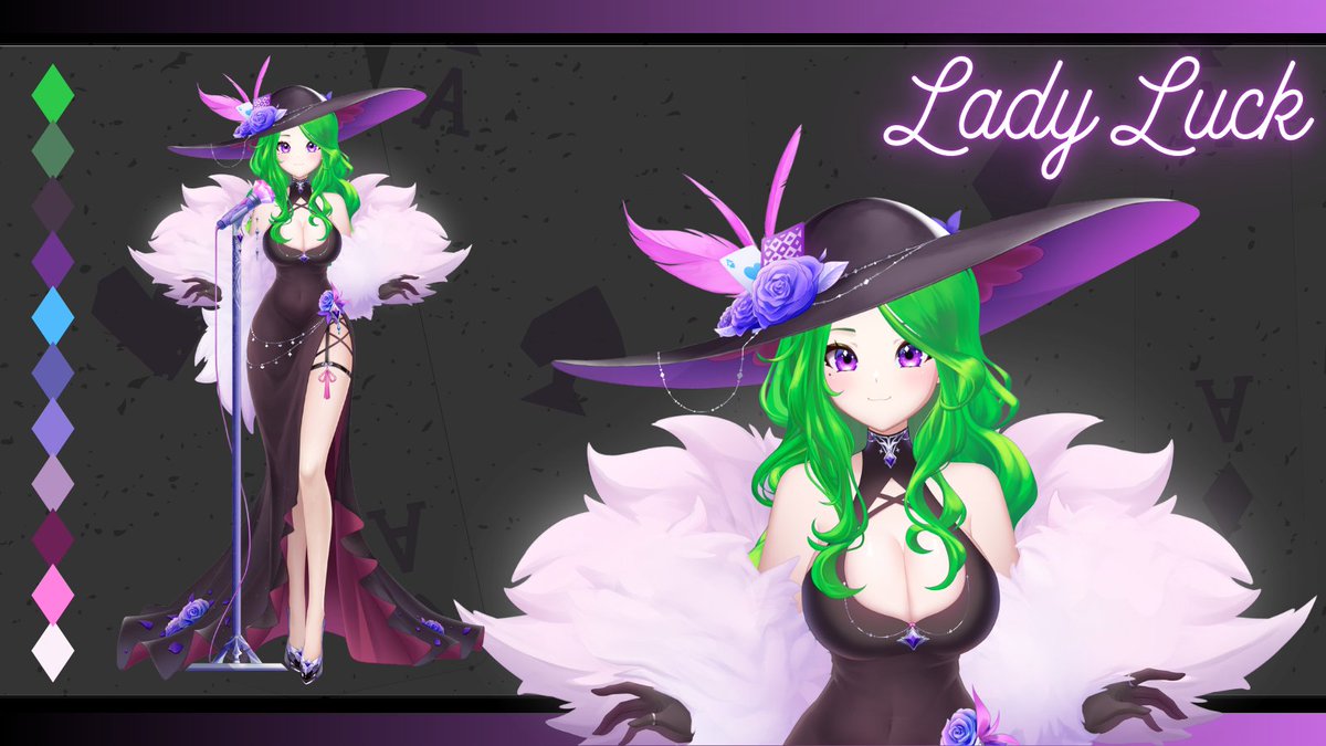 Las Vegas has quite a few lounges, thank you for testing your luck at this one~

Art &amp; Rig: @nyakawai95
Art Tag:  #5ChurchArt
♠️
♥️
♣️
♦️
#Vtuber | #LofiVegas