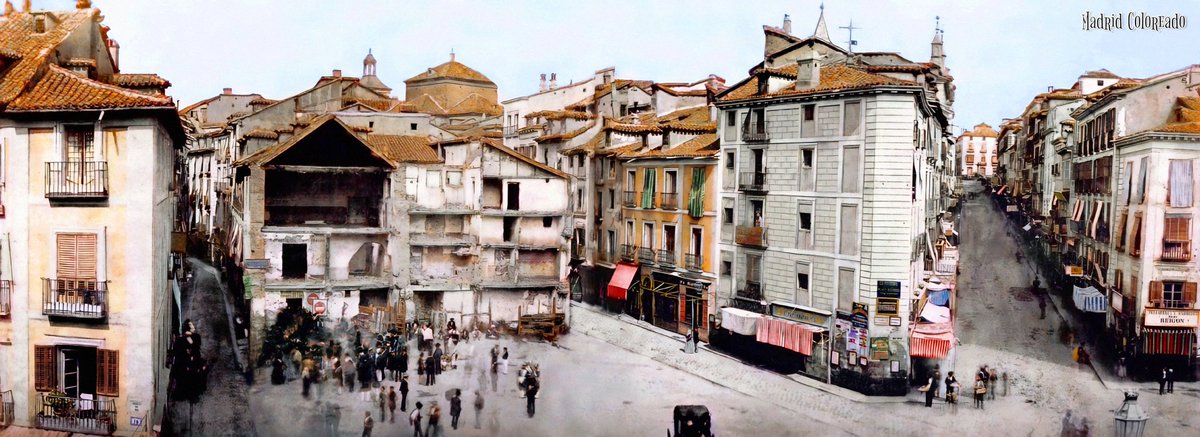 Volvemos con una fotografía y unas preguntas ya clásicas... 📸❓¿Qué calles aparecen en la imagen y desde dónde pudo ser tomada esta panorámica? 🤔