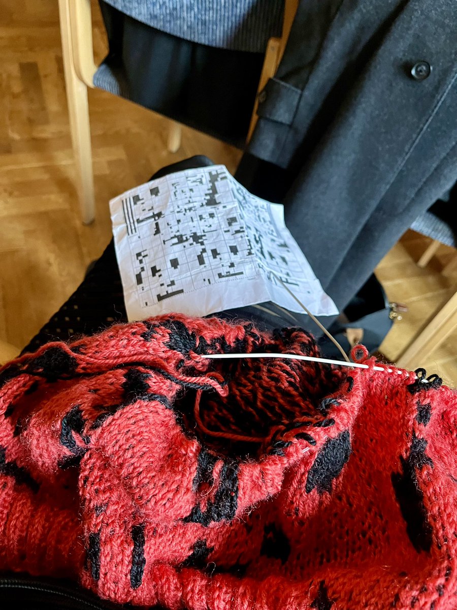 Dr Matilda Arvidsson (@matilda_arvid) on Twitter photo Knitting 🧶 anti-surveillance jumper at #CLC2024 Knitting 🧶 anti-surveillance jumper at #CLC2024