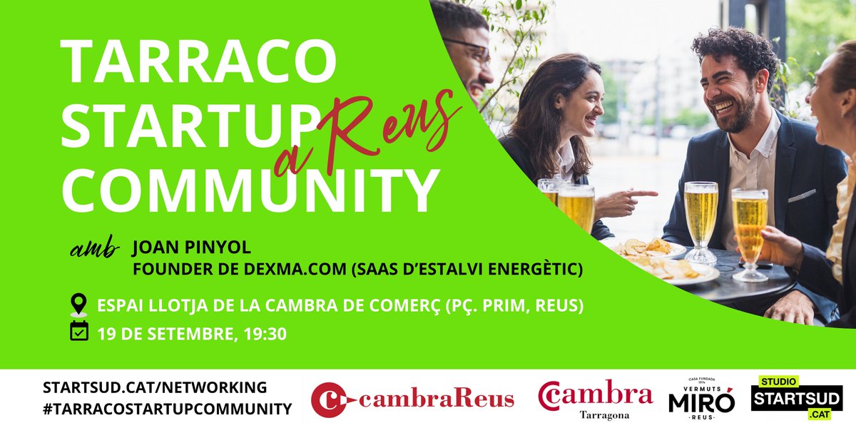 Cambra de Reus (@cambrareus) on Twitter photo #CambraReus es fa ressò de l'inici de curs de <a href="/SStartsud/">Startsud Studio</a> amb una edició especial de la Tarraco Startup Community a l'Espai Llotja de #Reus. El ponent convidat del mes de setembre és @JoanPinyol (Founder de @Dexma).
👇(Obrim fil)
<a href="/CambraTarragona/">CambraTarragona</a> #startups #CambraReus es fa ressò de l'inici de curs de <a href="/SStartsud/">Startsud Studio</a> amb una edició especial de la Tarraco Startup Community a l'Espai Llotja de #Reus. El ponent convidat del mes de setembre és @JoanPinyol (Founder de @Dexma).
👇(Obrim fil)
<a href="/CambraTarragona/">CambraTarragona</a> #startups