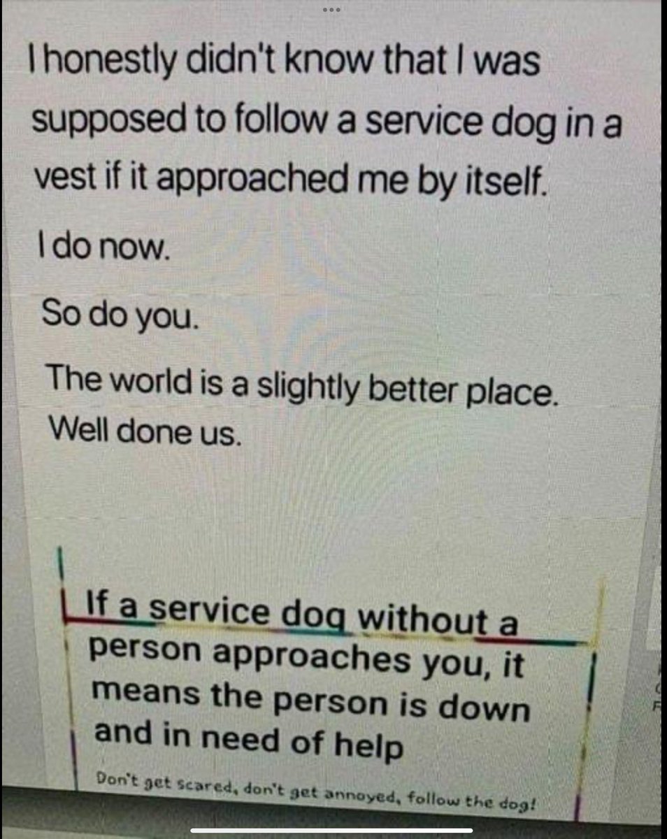 ladylittler's tweet image. I didn’t know this either. Please share #ServiceDogs