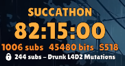 Pyrrhixz's tweet photo. Day 3 of #succathon is now over! Over 1000 gifted subs to wrap up the day and over 80 hours left to go! Will chat make it to 100 hours on the clock? Only time will tell!
Included is a highlight of my #NIKKE Ch 32 Hard clear! See you all at 11:30 am PST tomorrow! https://t.co/soMoKyEBXq