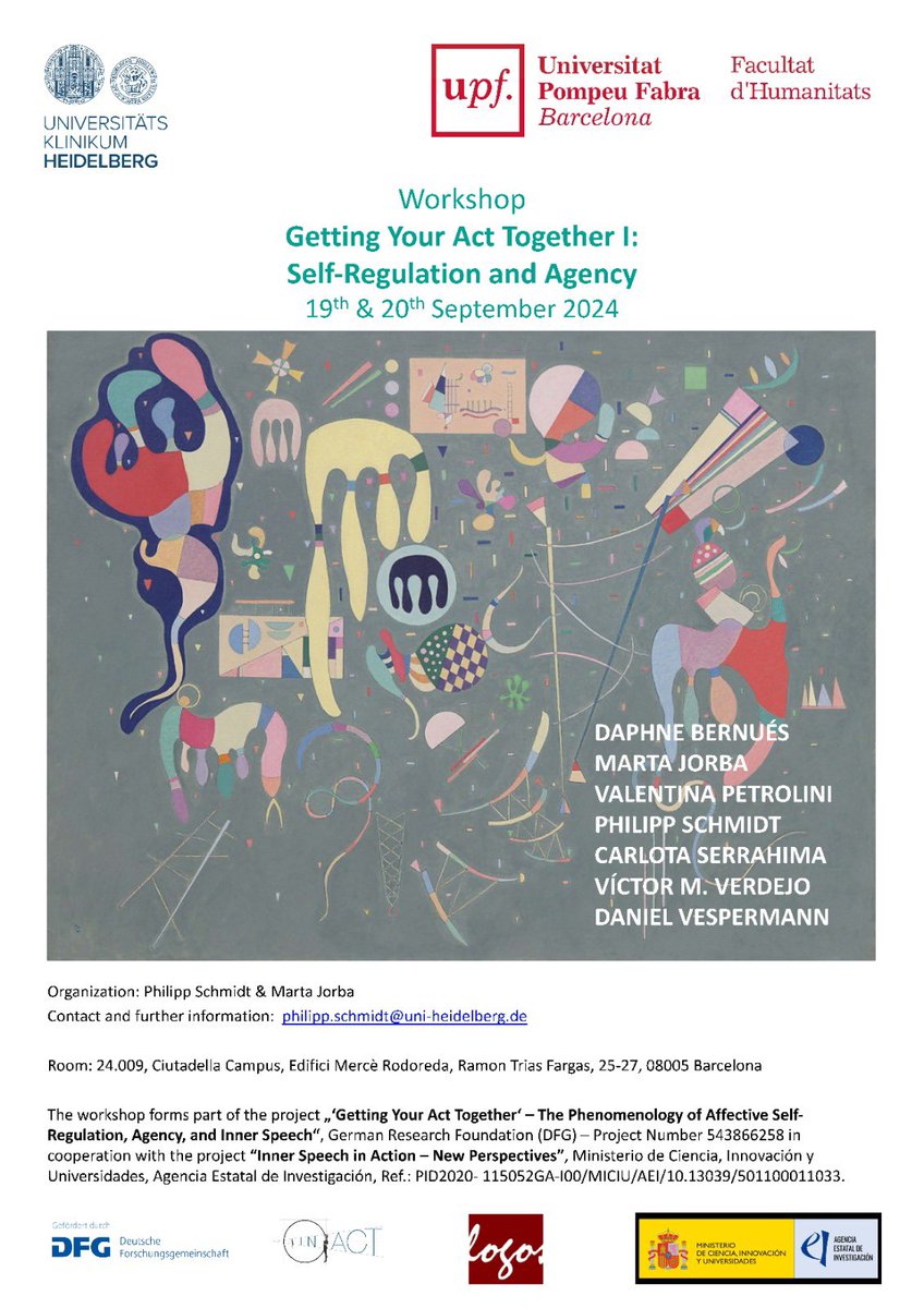 Marta Jorba (@martajorba_phil) on Twitter photo Forthcoming Workshop Getting your Act Together I: Self-Regulation and Agency. September 19-20 at <a href="/UPFBarcelona/">UPF Barcelona</a>
Everybody welcome!
Info about the programme here: upf.edu/web/inact/acti… Forthcoming Workshop Getting your Act Together I: Self-Regulation and Agency. September 19-20 at <a href="/UPFBarcelona/">UPF Barcelona</a>
Everybody welcome!
Info about the programme here: upf.edu/web/inact/acti…