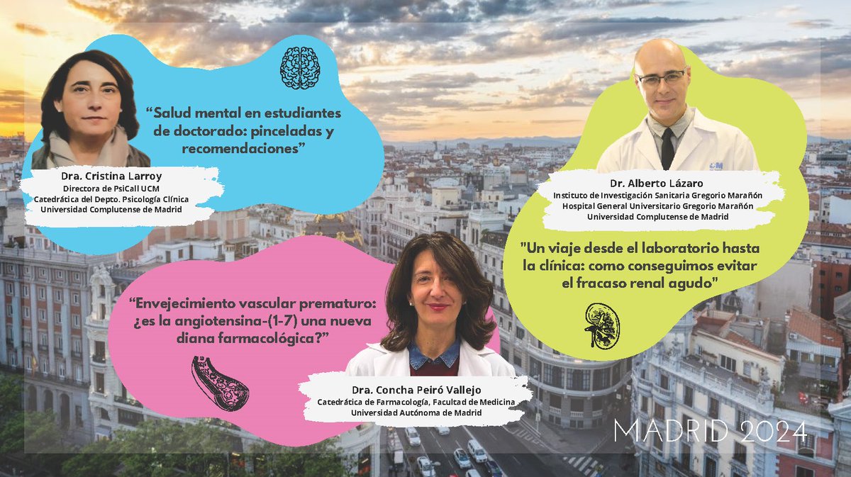 Congreso de Jóvenes Investigadores en Fisiología (@cji_fisio_ucm) on Twitter photo Conoce a los ponentes invitados al III Congreso de Jóvenes Investigadores en Fisiología del <a href="/DptoFisioUCM/">Departamento de Fisiología, UCM</a> de la <a href="/unicomplutense/">Complutense</a>: Dra. Cristina Larroy <a href="/larroy_cristina/">Cristina Larroy</a>, Dr. Alberto Lázaro <a href="/ALazaro77/">Alberto Lázaro Fernández</a> y Dra. Concha Peiró <a href="/ConchaPeir/">Concha Peiró</a>. Conoce a los ponentes invitados al III Congreso de Jóvenes Investigadores en Fisiología del <a href="/DptoFisioUCM/">Departamento de Fisiología, UCM</a> de la <a href="/unicomplutense/">Complutense</a>: Dra. Cristina Larroy <a href="/larroy_cristina/">Cristina Larroy</a>, Dr. Alberto Lázaro <a href="/ALazaro77/">Alberto Lázaro Fernández</a> y Dra. Concha Peiró <a href="/ConchaPeir/">Concha Peiró</a>.