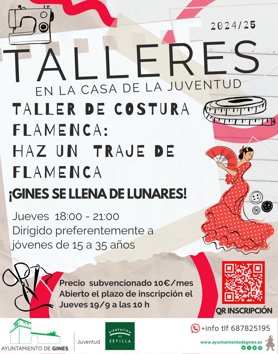 Las personas interesadas pueden inscribirse desde , 1este jueves 19 de septiembre, a las 10.00 horas, a través del formulario que encontrarán en el siguiente enlace: forms.office.com/e/W8CvTQyi65
Para más información, pueden llamar al número de teléfono 687825195.