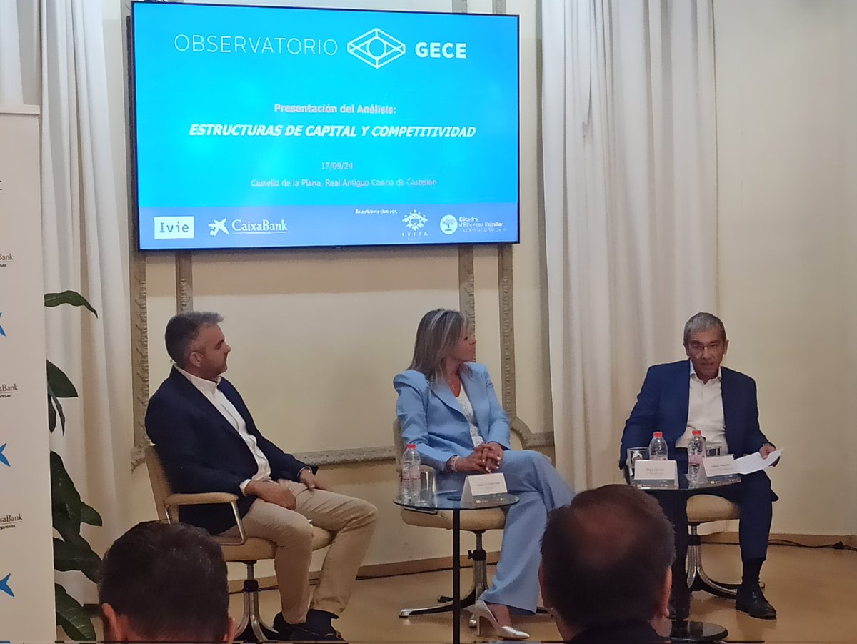.<a href="/JMaudos/">Joaquín Maudos</a>: el valor añadido del #ObservatorioGECE es su análisis de las causas de la baja productividad de la C. Valenciana, lo que ayuda a buscar soluciones
Nuevo informe sobre competitividad, desde  #Castellon <a href="/CasinoAntiguo/">Real Casino Antiguo</a>, con <a href="/caixabank/">CaixaBank</a> e #Ivie