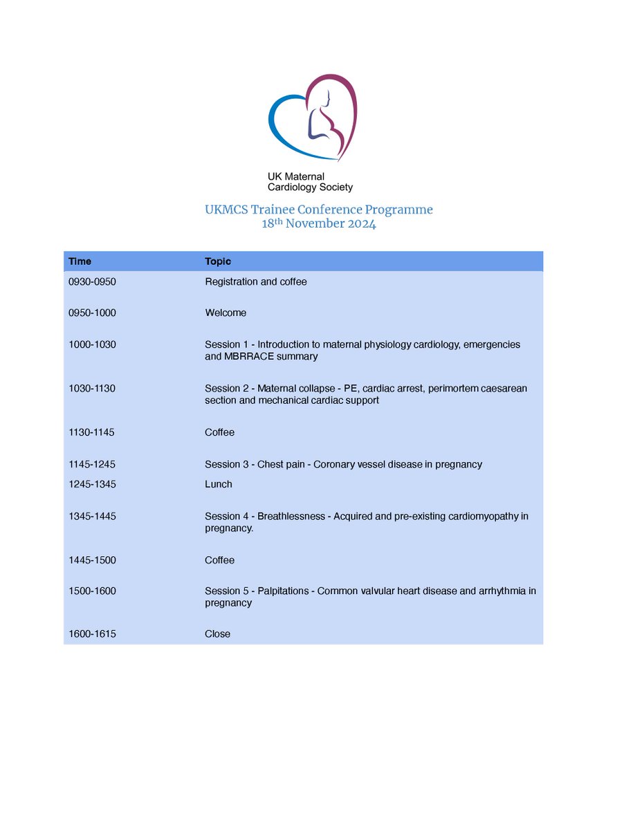 Don't miss out on the next UKMCS #Education day for #Trainees in Norfolk. We have an engaging programme planned with case based presentations &amp; discussions delivered by experts with a trainee focus #cardiology #obstetrics #anaesthetics #ICM
