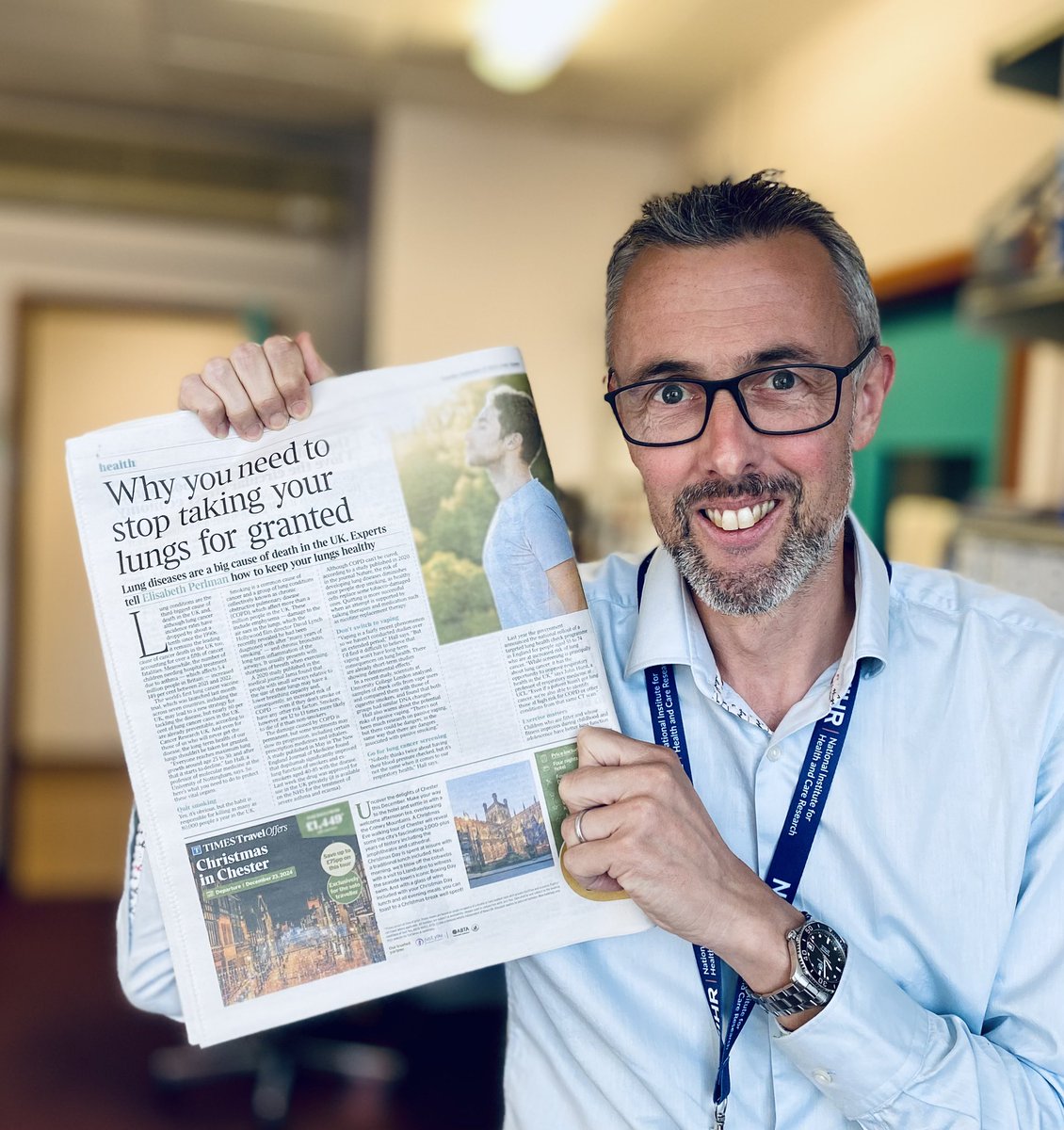 John Hurst (@profhurst) on Twitter photo Thanks to <a href="/lizzieperl/">Elisabeth Perlman</a> and <a href="/thetimes/">The Times and The Sunday Times</a> for the opportunity today to talk about lung health and #COPD in 🇬🇧.
Please, look after your 🫁. Thanks to <a href="/lizzieperl/">Elisabeth Perlman</a> and <a href="/thetimes/">The Times and The Sunday Times</a> for the opportunity today to talk about lung health and #COPD in 🇬🇧.
Please, look after your 🫁.