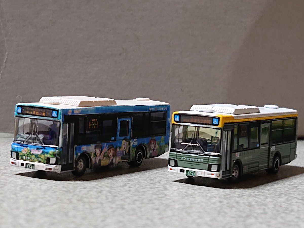 バスコレ改造 富士急シティバス E3761号車(いすゞエルガミオ) ラブ