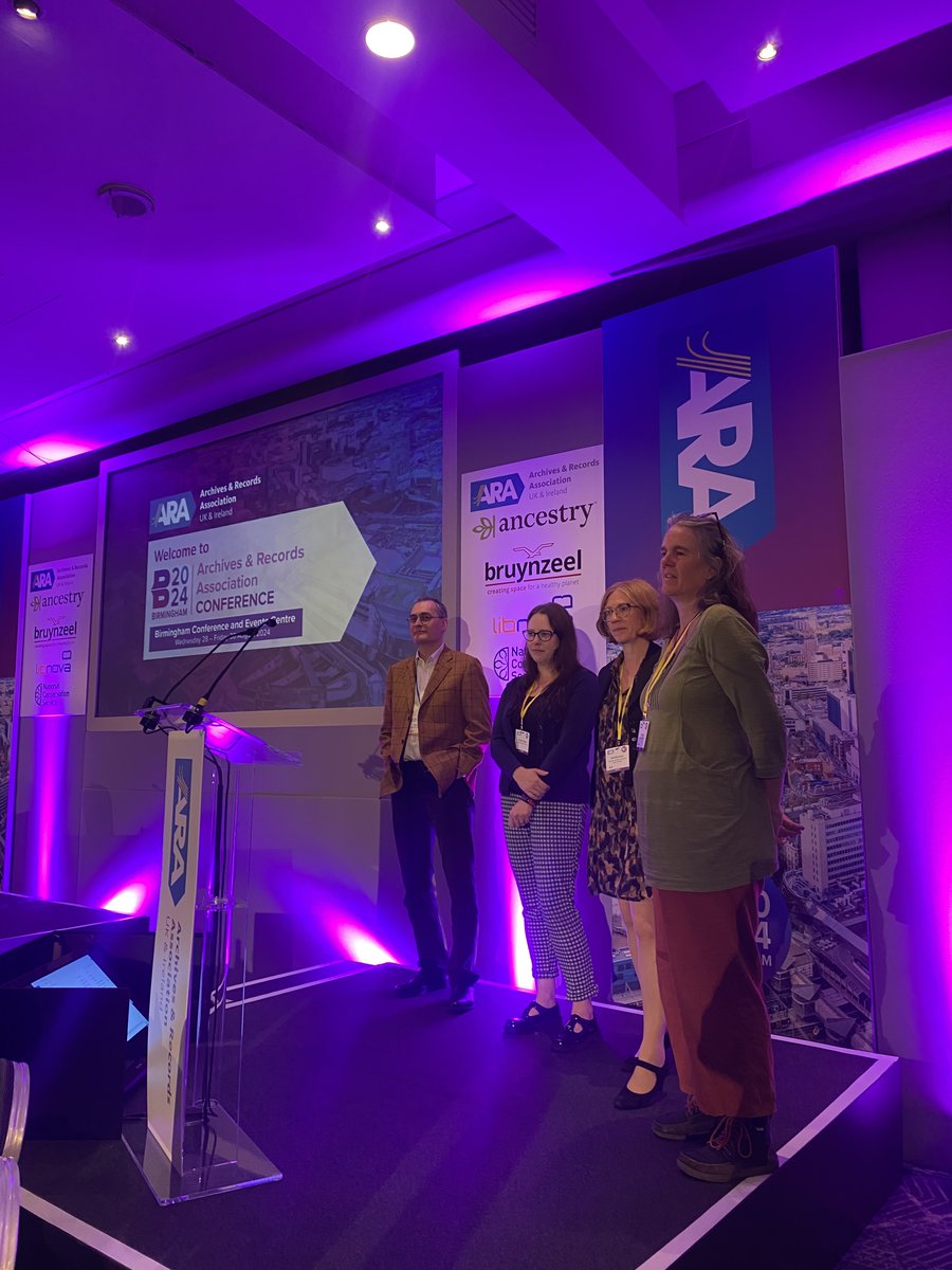 ShropArchives's tweet image. Delighted to have been part of the Archives &amp;amp; Records Association&apos;s Envrionmental Sustainability Group panel at the recent conference. The theme was the Climate Crisis - Tackling it Together. Our heads are buzzing after so many inspiring and thought-provoking exchanges. #ARA2024