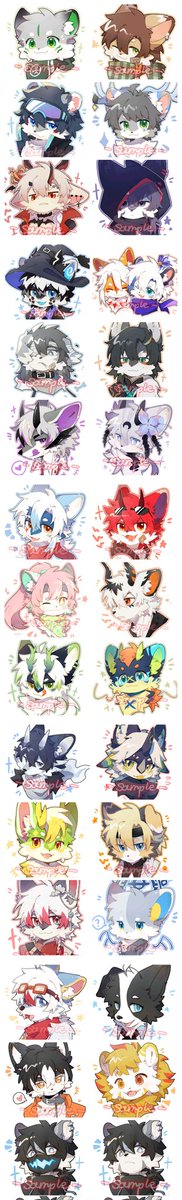 Dsimin0314's tweet image. 一些头像委托