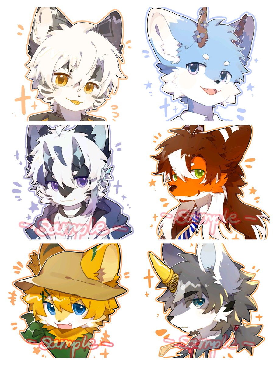 Dsimin0314's tweet image. 一些头像委托