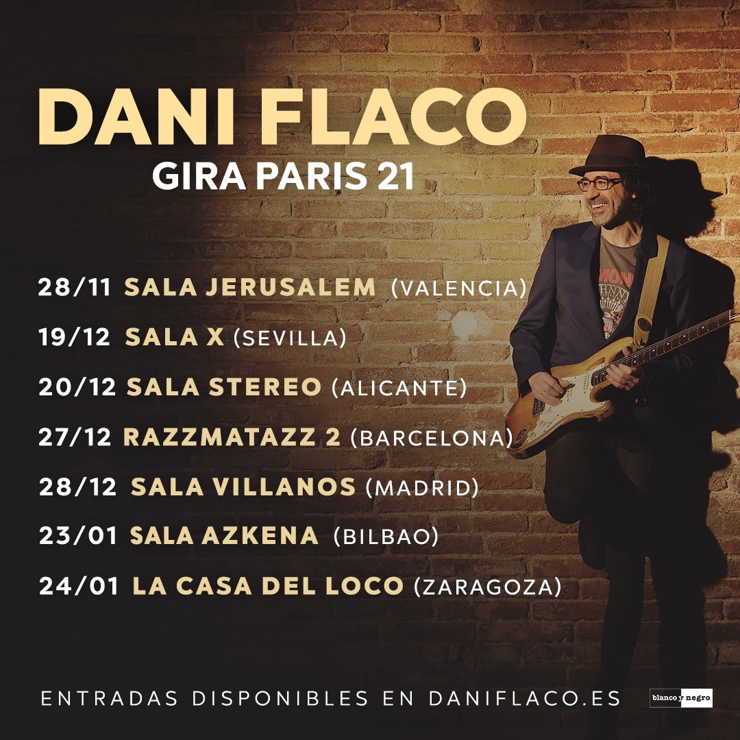 🔥¿Ya tenéis vuestra entrada para la gira de presentación de “París 21”?🤠
No sabéis las ganas que tengo!!🔥
#nuevagira #nuevotrabajo #paris21 #daniflaco
