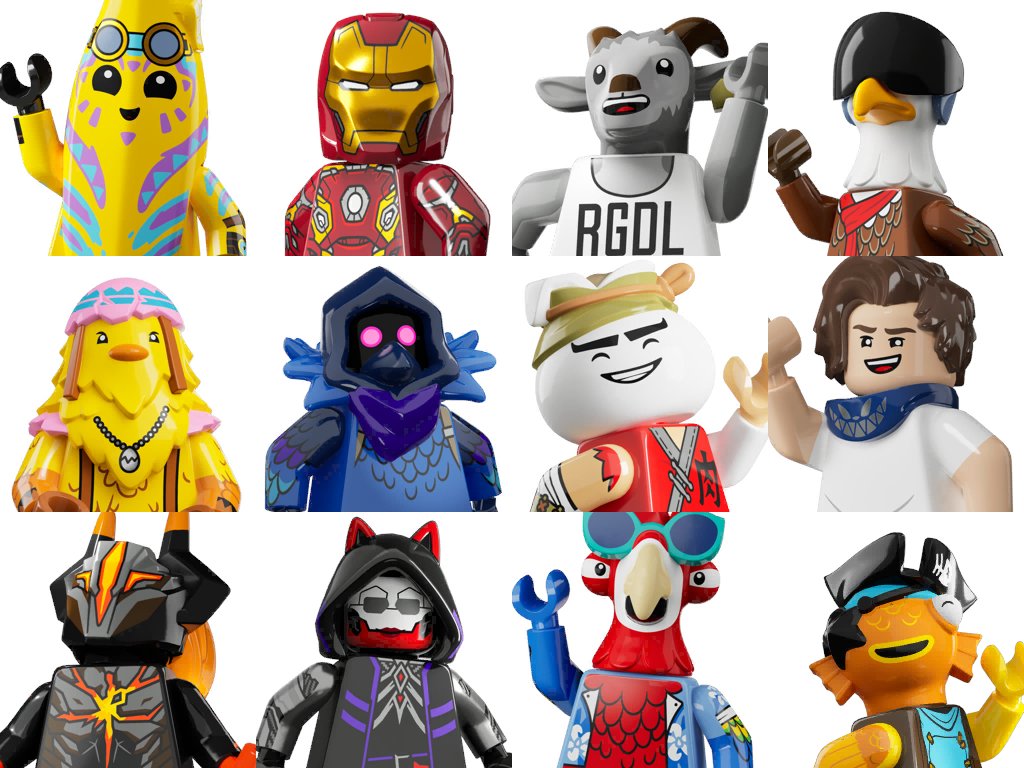 ALL NEW #LEGOFortnite Minifigures styles added/improved in v31.20!