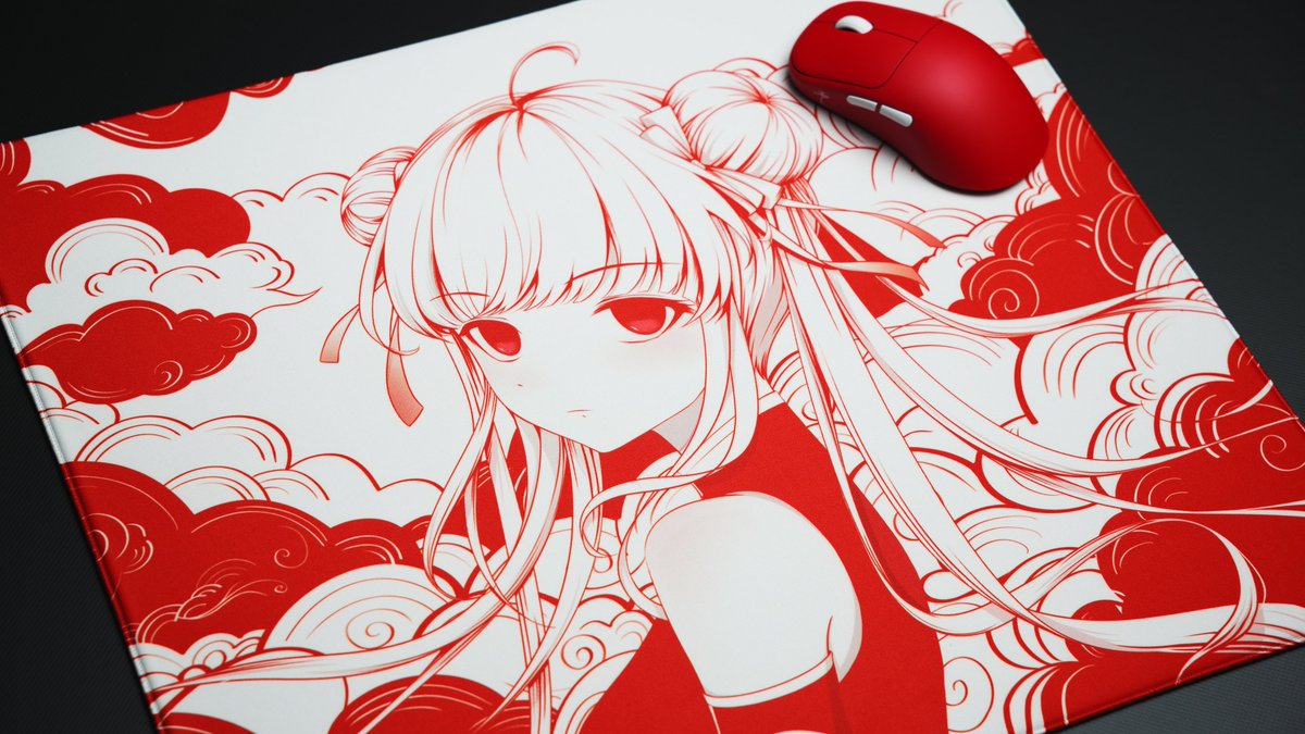 全世界99枚限定 WLGAMING 【2024十五夜】YUN マウスパッド wlmouse