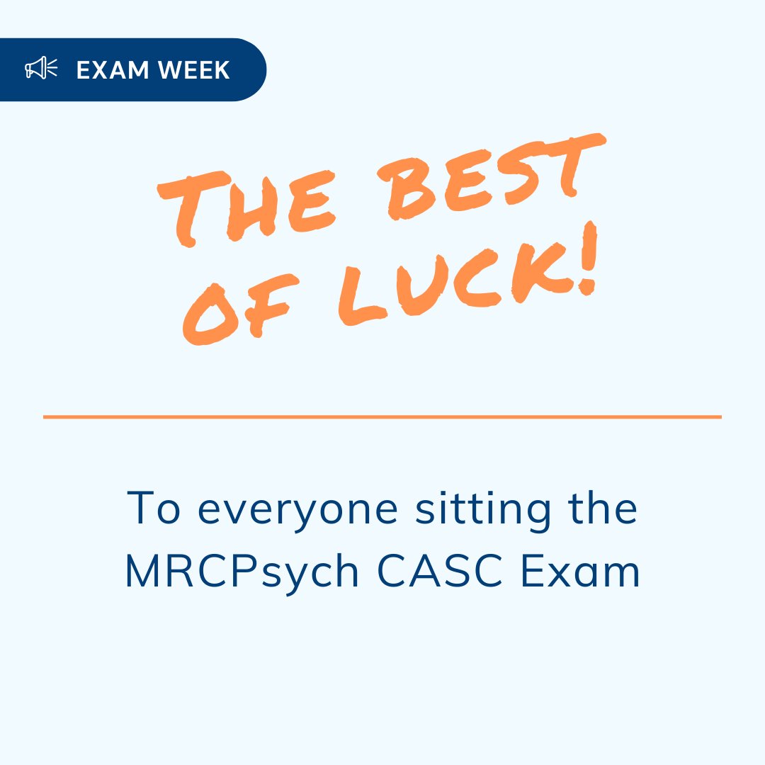 It's exam week! The best of luck to everyone sitting the MRCPsych CASC exam this week! 🤞

We would love to discuss how IMG Connect can help you with the rest of your journey and beyond! 💙

#IMGConnect #NHS #NHSjobs #MRCPsychExam #RCPsych