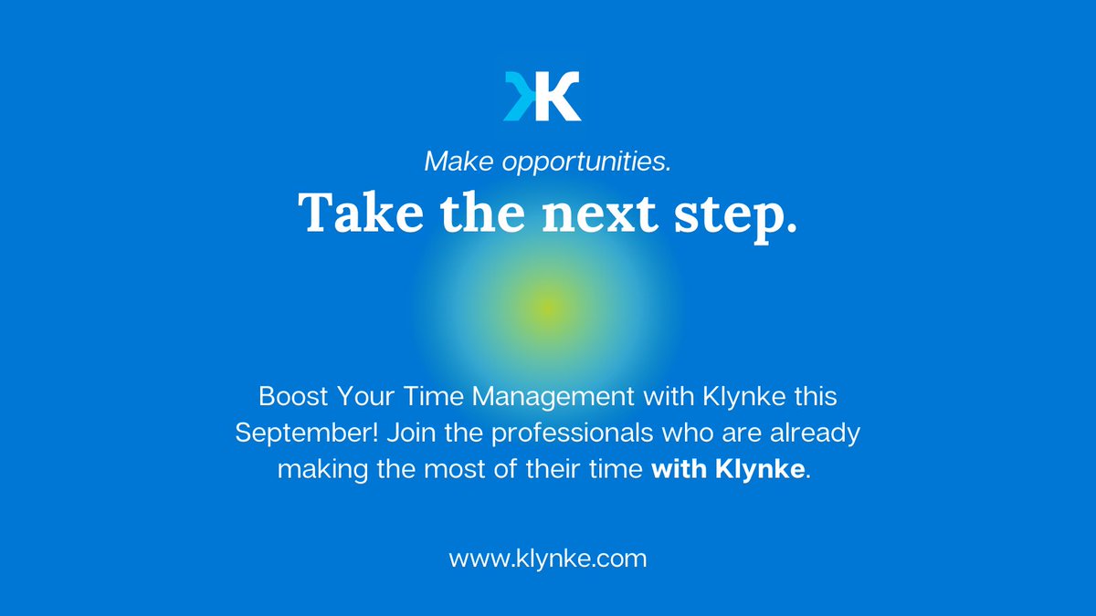 🌟Boost Your Time Management with Klynke this September!🚀

Seamless integration with #Microsoft 365 &amp; #Teams, intuitive project tracking, and a 30-Day Free Trial with full access, no strings attached.

🕒💼 Start now: klynke.com

#modernworkplace #klynke