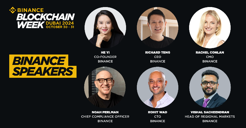 binance's tweet photo. Get ready for an exciting lineup of speakers at #BinanceBlockchainWeek!

Join us for in-depth discussions, insightful talks, and ample networking opportunities.

Read more ⤵️