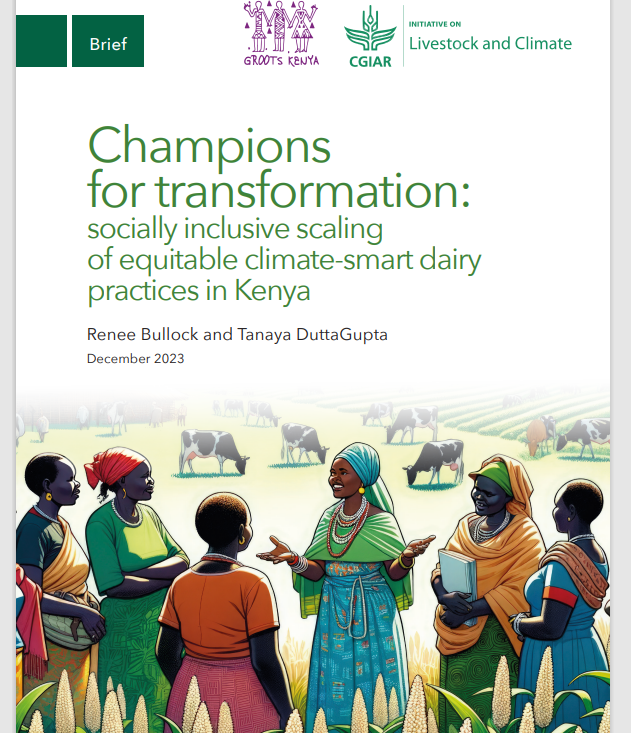 1/3 Women have a critical role in locally-led climate adaptation yet have limited access to resources &amp; networks. #ILRI &amp; <a href="/GROOTSKenya/">GROOTS Kenya</a> are linking women to 'adaptation pioneers' to share knowledge &amp; practices for climate-smart farming.

Read our brief: cgspace.cgiar.org/items/dfa0d846…