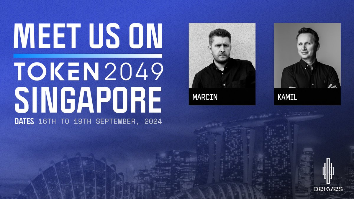 We are thrilled to announce that our team will be at ✈️#Token2049!   

🤝Meet <a href="/KobyleckiMarcin/">Marcin Kobylecki</a> and Kamil Cisło to discuss the future of #Web3Gaming.   

They're eager to connect, share insights, and explore collaboration opportunities. Don't miss this chance to engage with them!