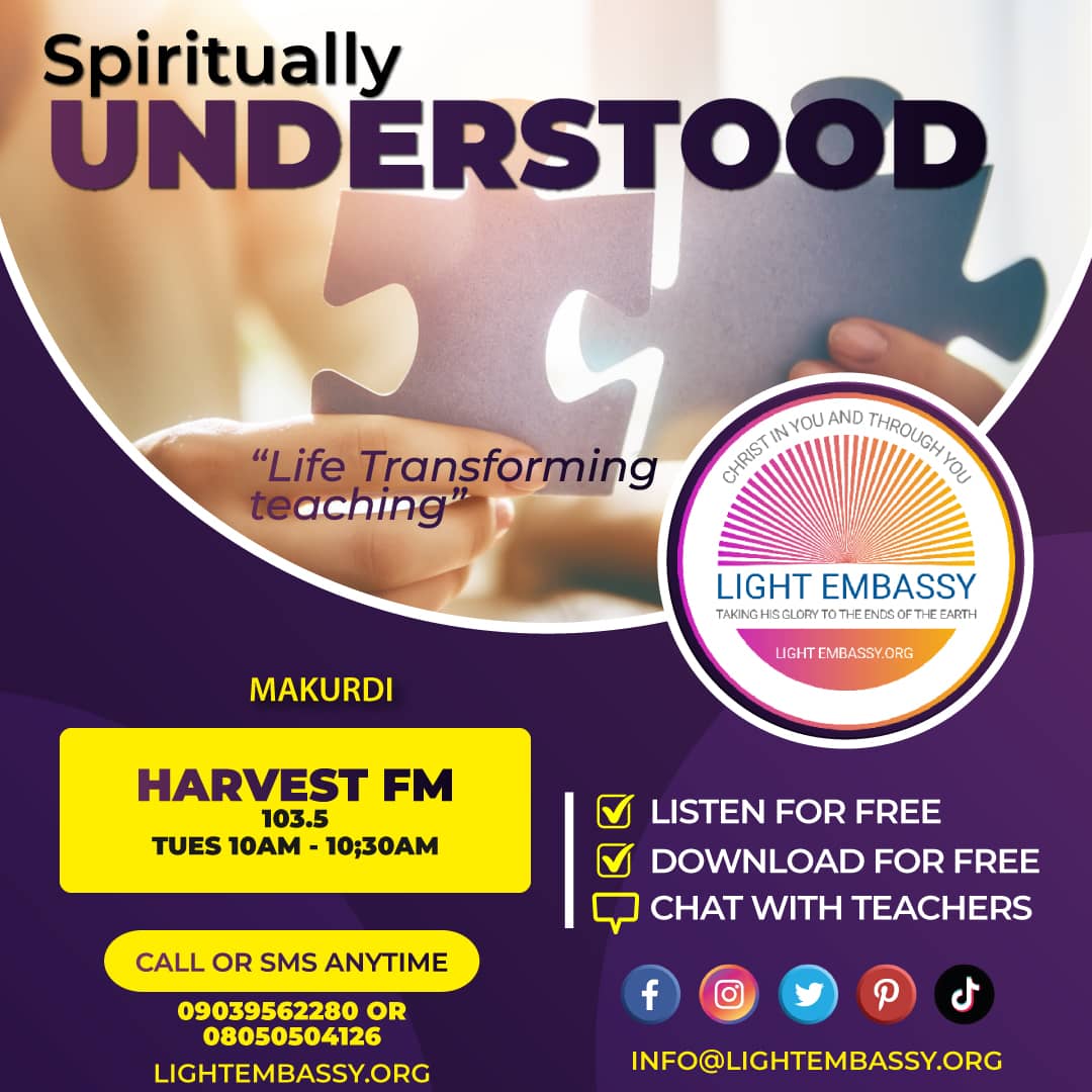 We are live!
Tune and be blessed!