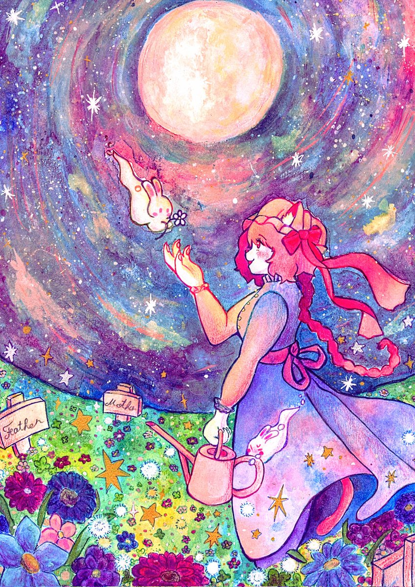 ✨️🌕️✨️

#イラスト