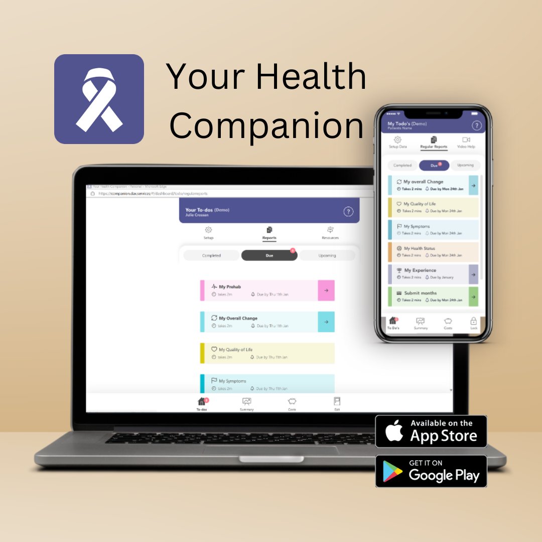 Find out more and register FREE online at health-companion.me

iOS
apps.apple.com/gb/app/your-he…

Android play.google.com/store/apps/det…

#EGFRPostive #ALKPositive #Mesothelioma #LungCancer #PatientOutcomes #BeatCancer #CancerResearch #CancerNurse #Wellbeing