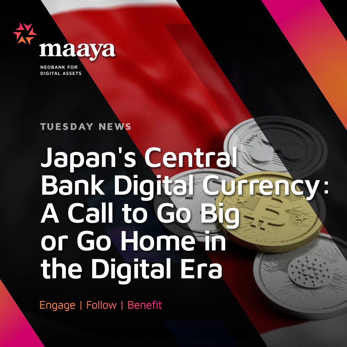 DigiMaaya's tweet image. Japan is poised to make a bold move in the global CBDC race, with experts urging a large-scale rollout.

Do you think Japan should adopt an aggressive approach to launching its digital yen, or proceed cautiously?

#DigiMaaya #DigitalYen #CDBC #CentralBank #Blockchain #Fintech