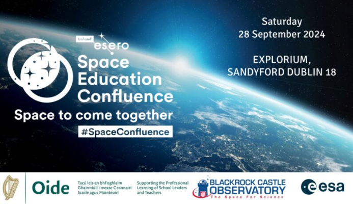 Esero_ie's tweet photo. 🧑🚀Space Confluence 2024 - Registration is Now Open 👩🚀
Book your place today: https://t.co/BgobR8oxnc
@blackrockcastle @ExploriumI
#SpaceConfluence #ESERO https://t.co/8Ix67i2Ew6