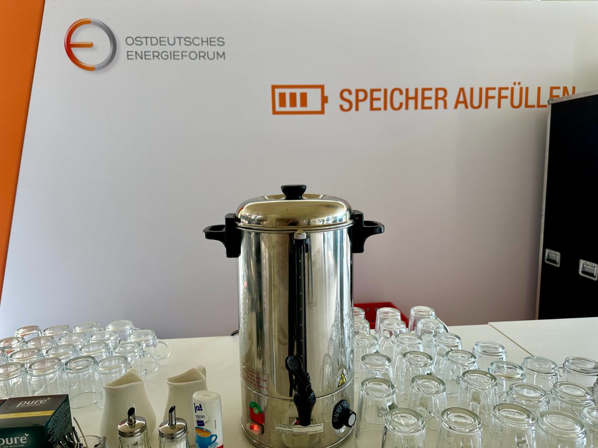 "Speicher auffüllen" ist ein gutes Stichwort. Das Ostdeutsche Energieforum widmet sich ebenfalls dem Thema erneuerbare Energien. 😊🔋#leipzig #energie #nachhaltigkeit #energiezukunft