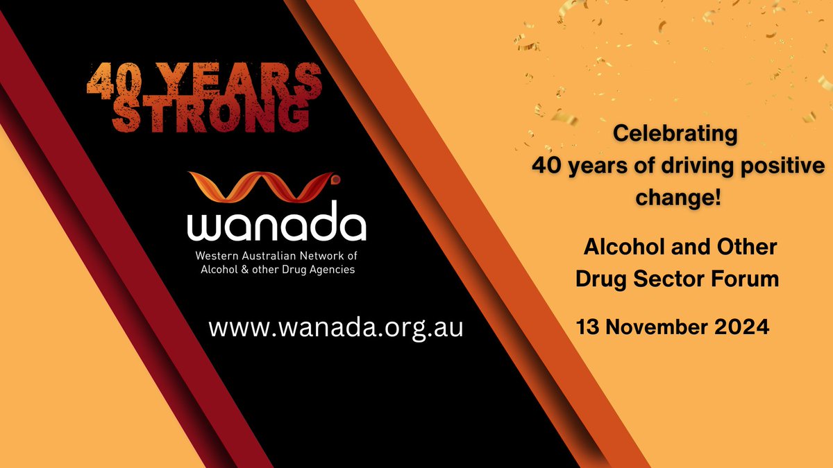 WA’s alcohol and other drug agencies wanted a united voice and improved services when they established WANADA in 1984. A commitment to support the health and wellbeing of Western Australians  brought them together. Help us celebrate 40 years strong: wanada.org.au/news/sector-ne…