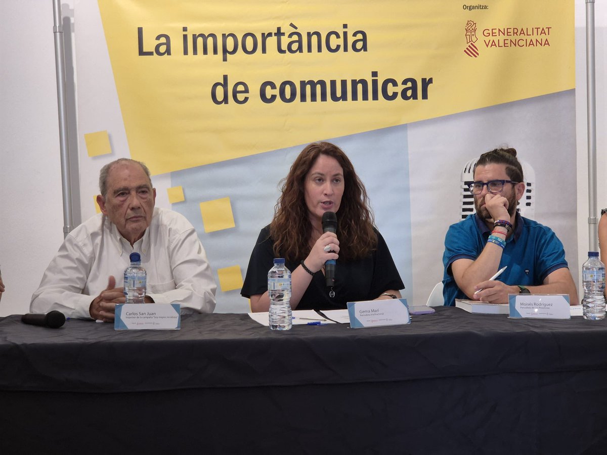 El Meridiano (@meridianohorta) on Twitter photo Comienza la segunda mesa redonda del encuentro La soledad no deseada organizada por <a href="/generalitat/">Generalitat</a> Esta mesa está compuesta por comunicadores e impulsores de campañas en pro del mayor #soledadnodeseada <a href="/GVAIgualtat/">GVAIgualtat</a> <a href="/Rafelbunyol_Ajt/">Ajuntament de Rafelbunyol</a> <a href="/MeridianoHorta/">El Meridiano</a> <a href="/gemari/">gema</a> Comienza la segunda mesa redonda del encuentro La soledad no deseada organizada por <a href="/generalitat/">Generalitat</a> Esta mesa está compuesta por comunicadores e impulsores de campañas en pro del mayor #soledadnodeseada <a href="/GVAIgualtat/">GVAIgualtat</a> <a href="/Rafelbunyol_Ajt/">Ajuntament de Rafelbunyol</a> <a href="/MeridianoHorta/">El Meridiano</a> <a href="/gemari/">gema</a>