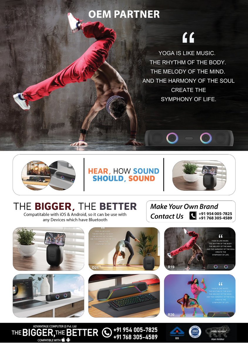 ADCOM Unveils a Powerful Lineup of Speakers for OEMs &amp; ODMs

Advantage Computer (I) Pvt. Ltd.

Email: mridul@adcomhitech.com

Contact: 9354165836

<a href="/Adcom_India/">Adcom India</a> #adcom <a href="/mobilitymag/">MobilityIndia</a> <a href="/SwapanR56454932/">Swapan Roy</a> #MobilityMagazine #mobilityindia #mobility #mobilityonline