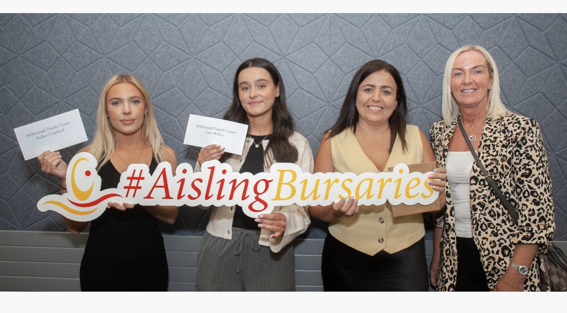 Ardcomm were delighted to sponsor two Aisling Bursaries to recipients Andrea Copeland and Cara McKee.  
Also, well done to Ardcomm's Nina Ward and Jamie Lee Smith who received Aisling Bursaries.
Good luck for your studies ladies.👩🏼‍🎓
#aislingbursaries #westbelfastpartnershipboard
