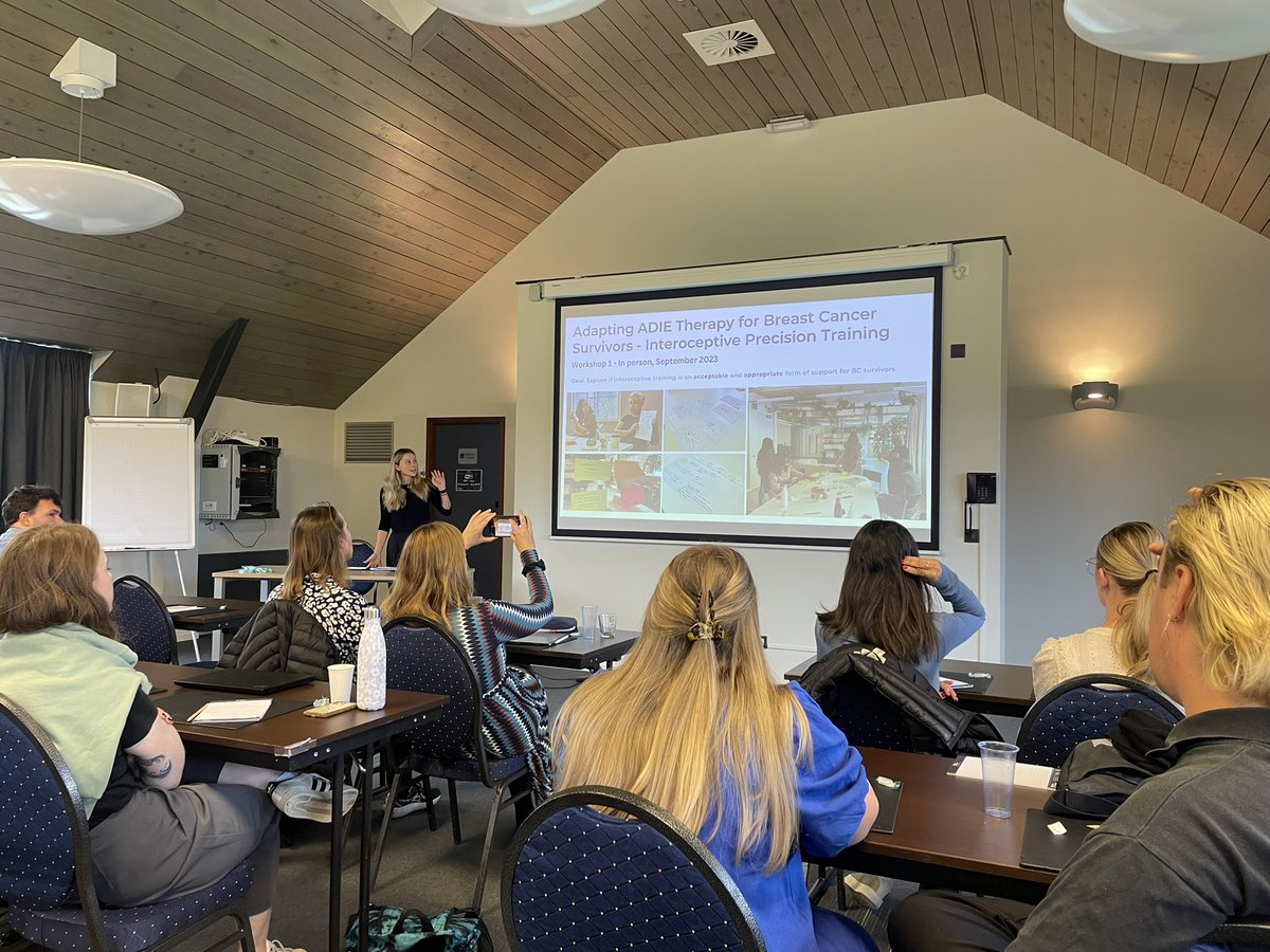 Lauren Heathcote, PhD (@lcheathcote) on Twitter photo Our PhD student <a href="/glockwoodtaylor/">Georgina Lockwood-Taylor</a> just delivered her first conference talk, presenting her doctoral work co-designing interoceptive training for #breastcancer survivors! 🌟👏 #ProudAdvisor #PRM2024 Our PhD student <a href="/glockwoodtaylor/">Georgina Lockwood-Taylor</a> just delivered her first conference talk, presenting her doctoral work co-designing interoceptive training for #breastcancer survivors! 🌟👏 #ProudAdvisor #PRM2024