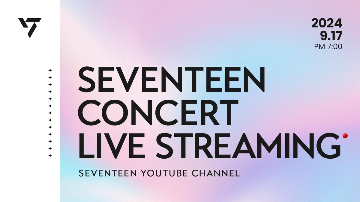 Let's SVTreaming Day❗️

잠시 후 오후 7시부터 세븐틴 콘서트 라이브 스트리밍이 시작됩니다✨

🔴 youtu.be/w_s_mWAlI2A

#SEVENTEEN #세븐틴
#SVTreaming