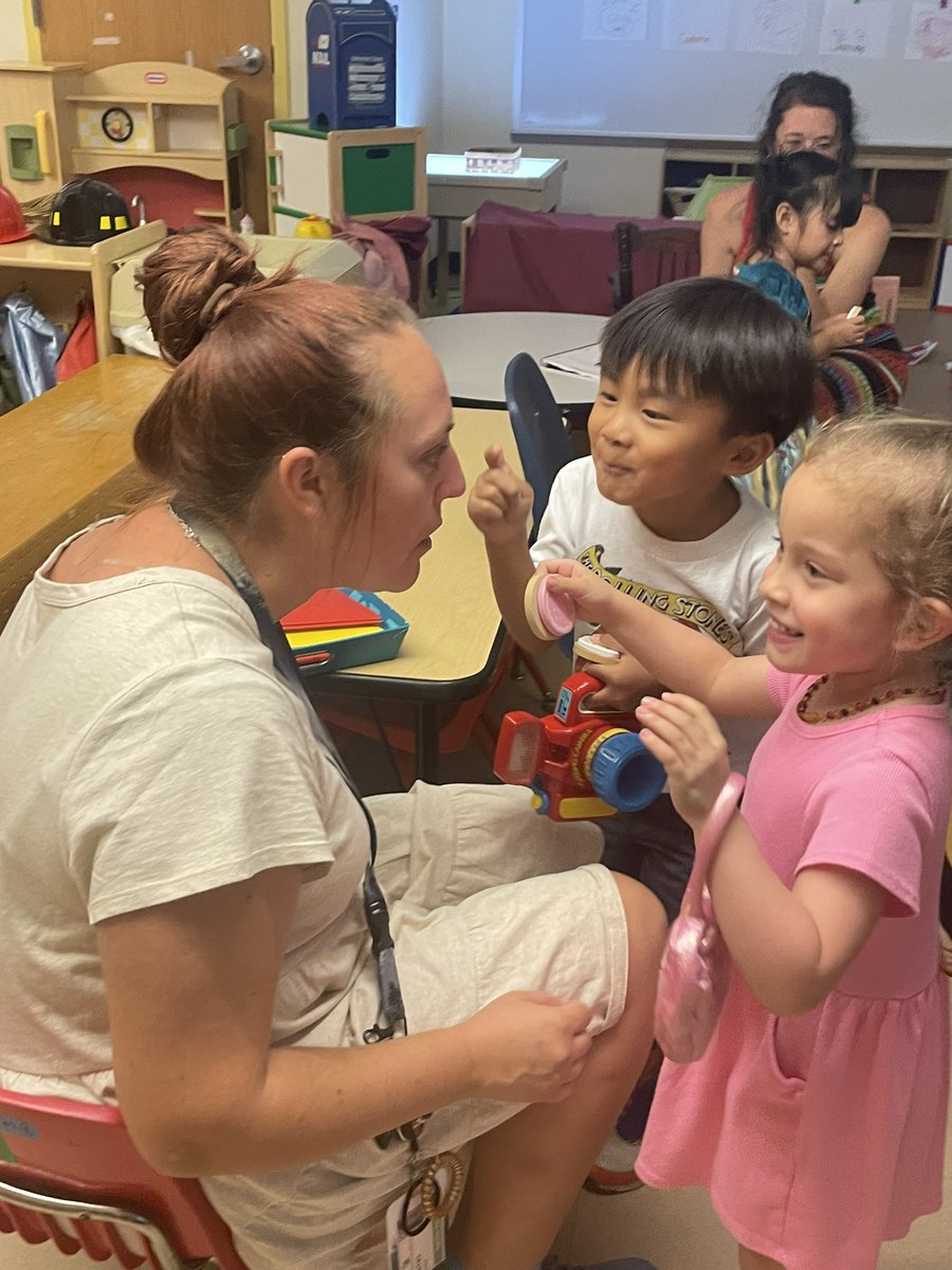 GernerCenter's tweet image. It is always exciting to see how our adults join in on play with the children. Play is purposeful. Play is productive. Play IS the work for young children.