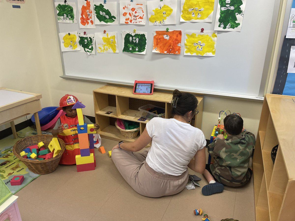 GernerCenter's tweet image. It is always exciting to see how our adults join in on play with the children. Play is purposeful. Play is productive. Play IS the work for young children.