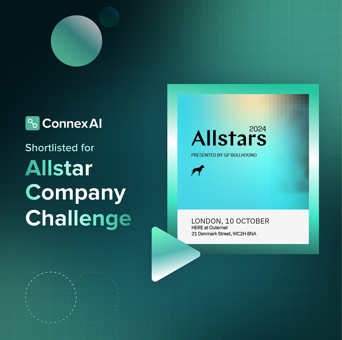 ConnexAI (@connex_ltd) on Twitter photo We are honored to share that ConnexAI has been shortlisted for the 'AllStar Company Challenge' at the 2024 AllStars Awards, presented by <a href="/GPBullhound/">GP Bullhound</a>.
To see the full 2024 Allstars Awards shortlist, visit: gpbullhound.com/events/allstar…
#ConnexAI #AIlstarsAwards #AI We are honored to share that ConnexAI has been shortlisted for the 'AllStar Company Challenge' at the 2024 AllStars Awards, presented by <a href="/GPBullhound/">GP Bullhound</a>.
To see the full 2024 Allstars Awards shortlist, visit: gpbullhound.com/events/allstar…
#ConnexAI #AIlstarsAwards #AI
