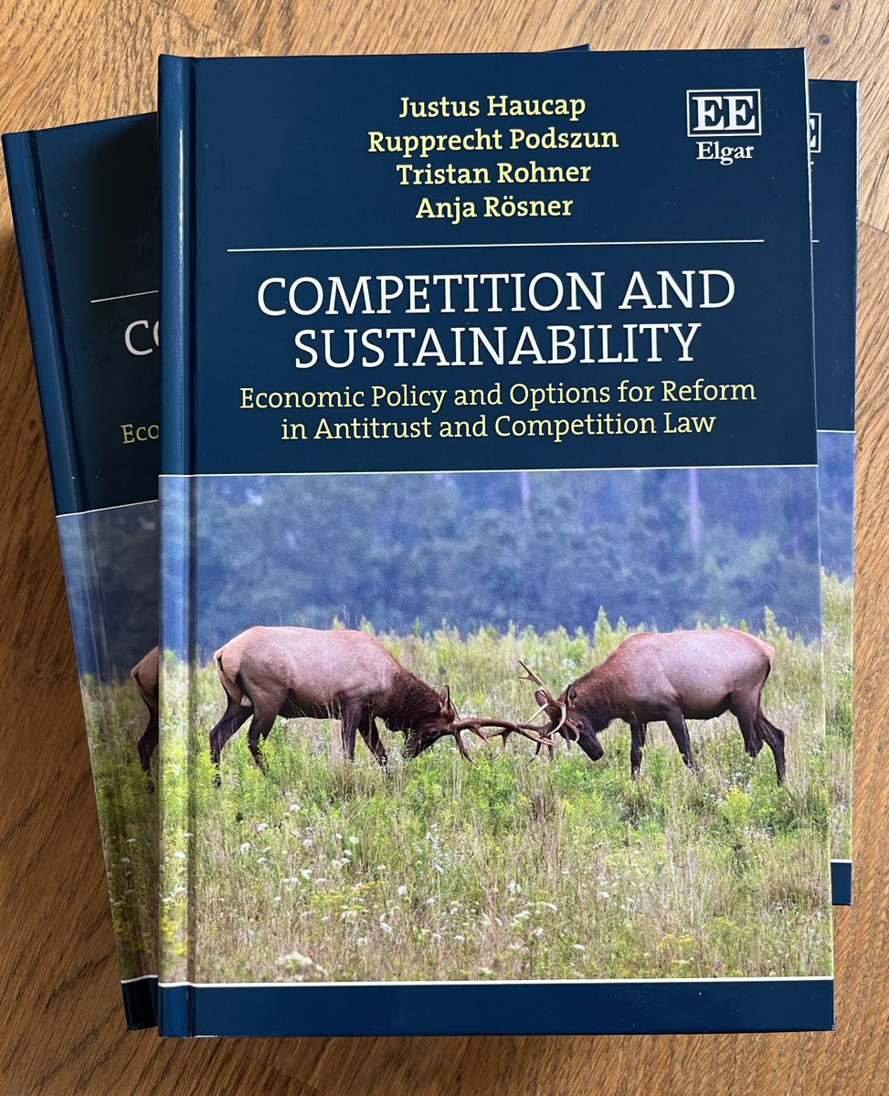 When future 🇪🇺 Commissioner <a href="/Teresaribera/">Teresa Ribera</a> wants to reconcile her former work on sustainability 🌱 with her new portfolio on #competition I have a book for her… ☺️ <a href="/haucap/">Justus Haucap</a> <a href="/trrohn/">Tristan Rohner</a> <a href="/AnjaRoesner/">Anja Rösner</a> <a href="/Elgar_Law/">Elgar Law</a>